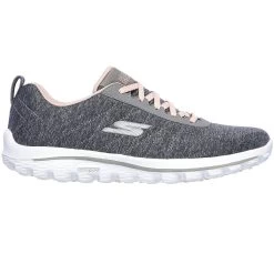 Skechers Ladies Go Walk Golf Shoes - Grey/Pink