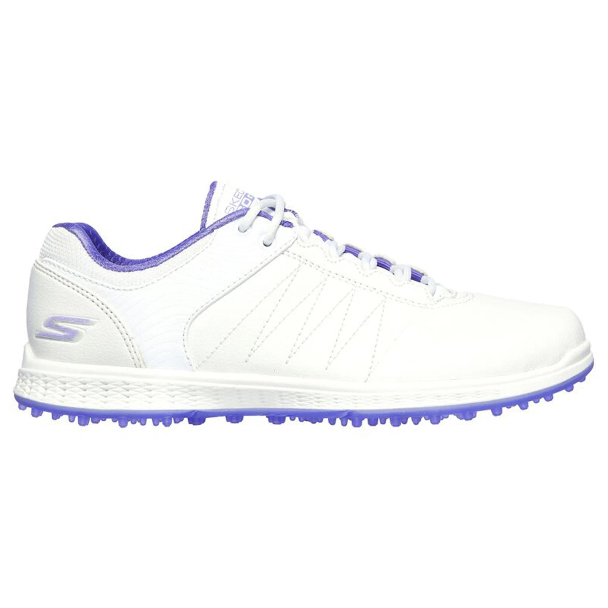 Skechers Go Golf Pivot Womens Golf Shoes - White/Purple 3 Skechers Go Golf Pivot Womens Golf Shoes - White/Purple