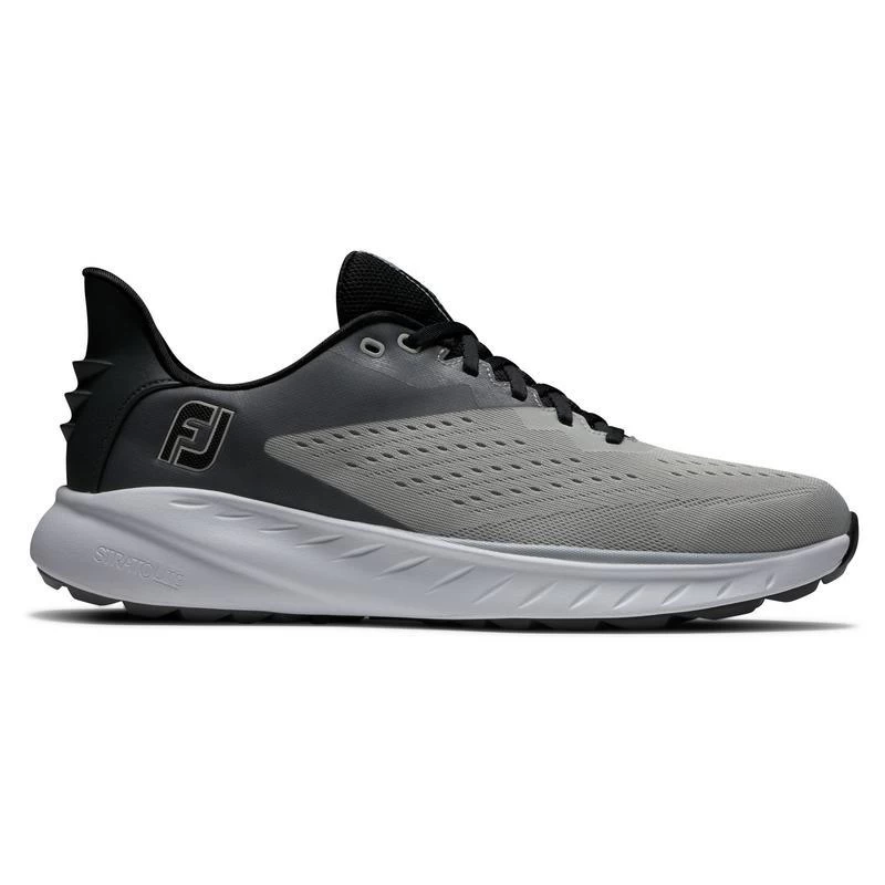FootJoy Flex XP Golf Shoes - Grey/White/Black 3 FootJoy Flex XP Golf Shoes - Grey/White/Black