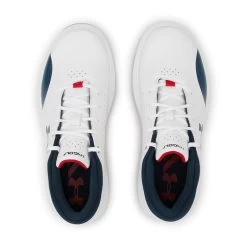 Under Armour Kids White And Navy Blue Colour Block Draw Sport Junior Golf Shoes -GOLF PRO SHOP American Golf 365405 73926 365405 3