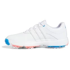 Adidas Golf Tour360 Kids White And Blue Lightweight 22 Junior Regular Fit Golf Shoes -GOLF PRO SHOP American Golf 395369 88269 395369 3