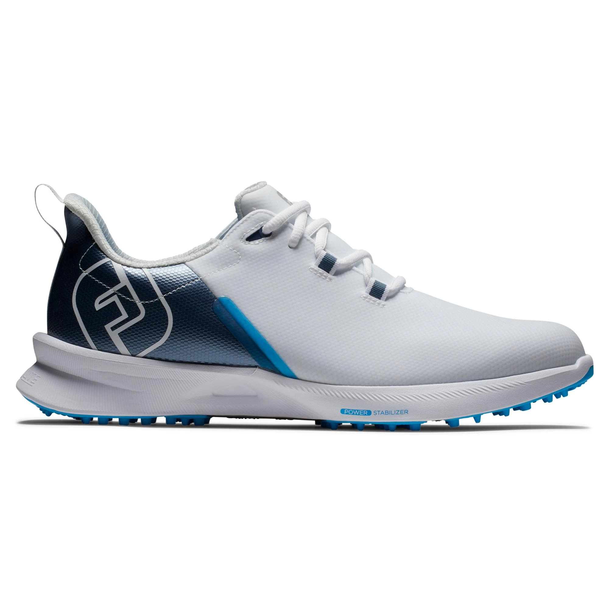 FootJoy Fuel Sport Golf Shoes - White/Navy/Blue 3 FootJoy Fuel Sport Golf Shoes - White/Navy/Blue