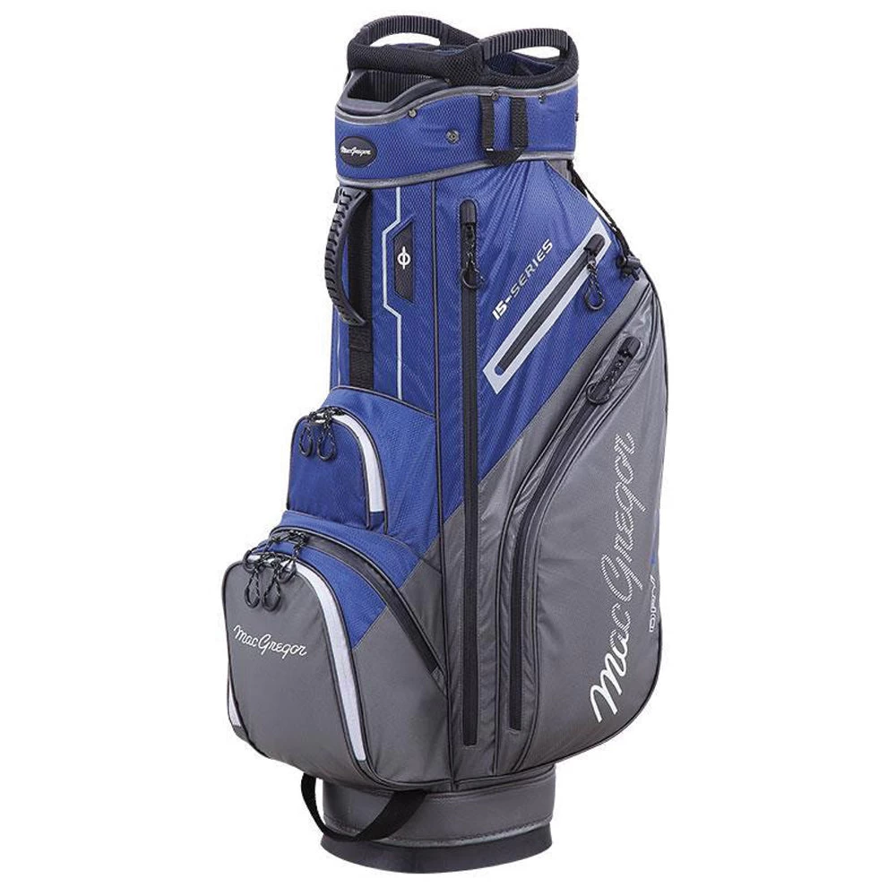 MacGregor 15-Series Water Resistant 10" Cart Bag - Navy/Grey 3 MacGregor 15-Series Water Resistant 10" Cart Bag - Navy/Grey