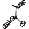 BagBoy Compact 3-Wheel Push Trolley - Silver/Black -GOLF PRO SHOP bagboy compact 3 wheel push trolley silverblack 1