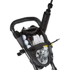 BagBoy Compact 3-Wheel Push Trolley - Silver/Black -GOLF PRO SHOP bagboy compact 3 wheel push trolley silverblack 3