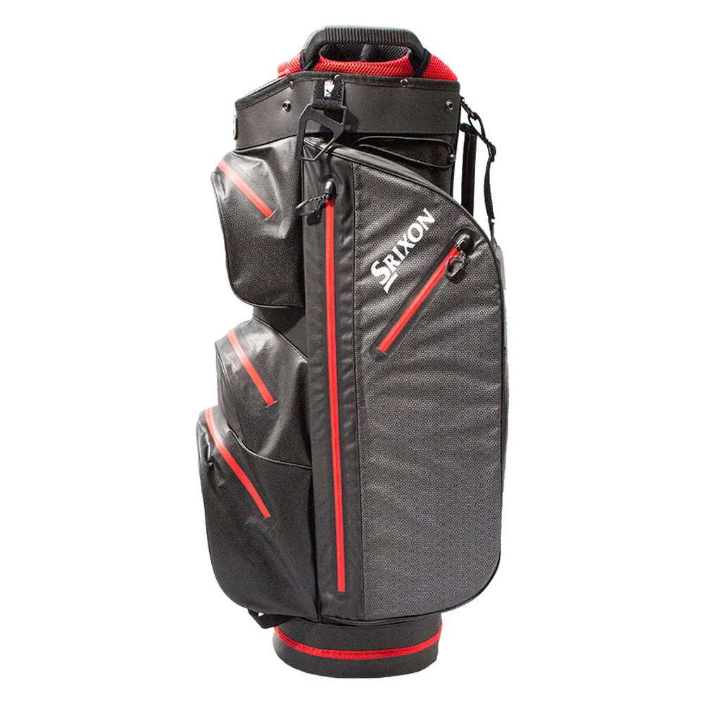 Srixon Ultradry Waterproof Cart Bag - Black/Red 3 Srixon Ultradry Waterproof Cart Bag - Black/Red