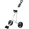 Big Max Basic 2-Wheel Pull Trolley - White -GOLF PRO SHOP big max basic 2 wheel pull trolley white