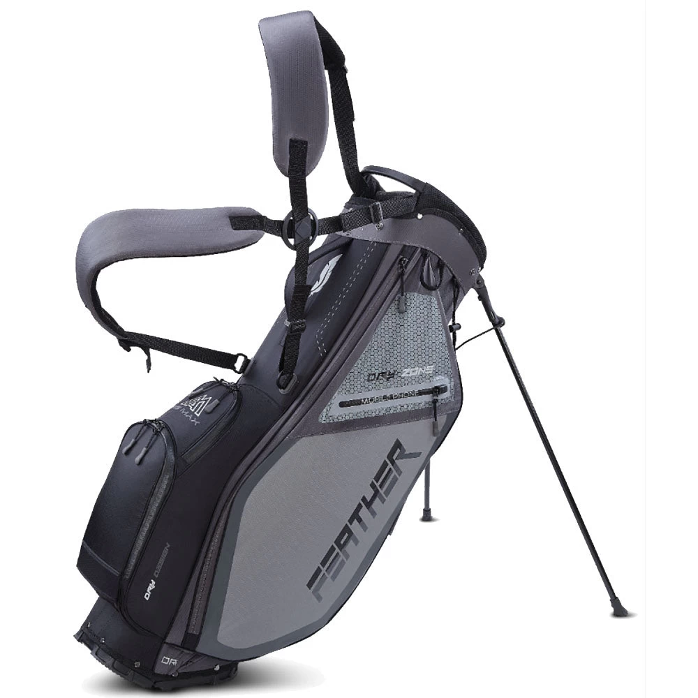 Big Max Dri-Lite Feather Stand Bag - Grey/Black 3 Big Max Dri-Lite Feather Stand Bag - Grey/Black