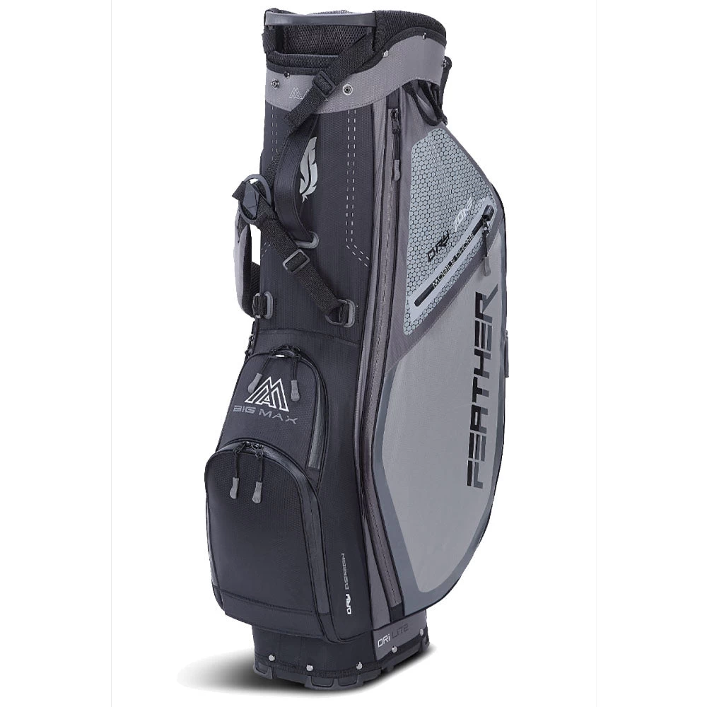 Big Max Dri-Lite Feather Stand Bag - Grey/Black 4 Big Max Dri-Lite Feather Stand Bag - Grey/Black - Image 2
