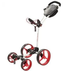 Big Max Blade Quattro 4-Wheel Push Trolley - White/Red