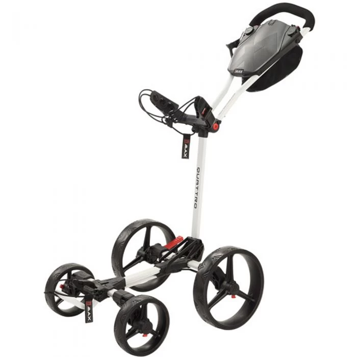 Big Max Blade Quattro 4-Wheel Push Trolley - White/Black 4 Big Max Blade Quattro 4-Wheel Push Trolley - White/Black - Image 2