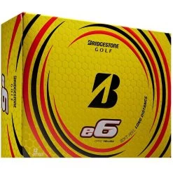 Bridgestone E6 Golf Balls - Yellow - 12 Pack -GOLF PRO SHOP bridgestone e6 yellow 1