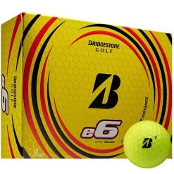 Bridgestone E6 Golf Balls - Yellow - 12 Pack