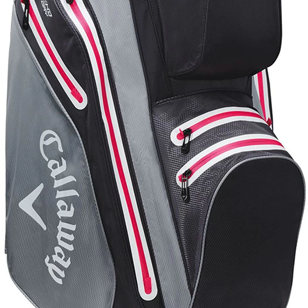 Callaway ORG 14 Hyper Dry Cart Bag - Charcoal/Silver/Pink - Image 3