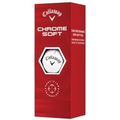 Callaway Chrome Soft Golf Balls - White - 12 Pack -GOLF PRO SHOP chrome soft 4