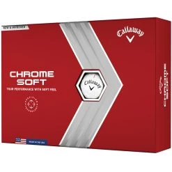 Callaway Chrome Soft Golf Balls - White - Double Dozen -GOLF PRO SHOP chrome soft 5 1