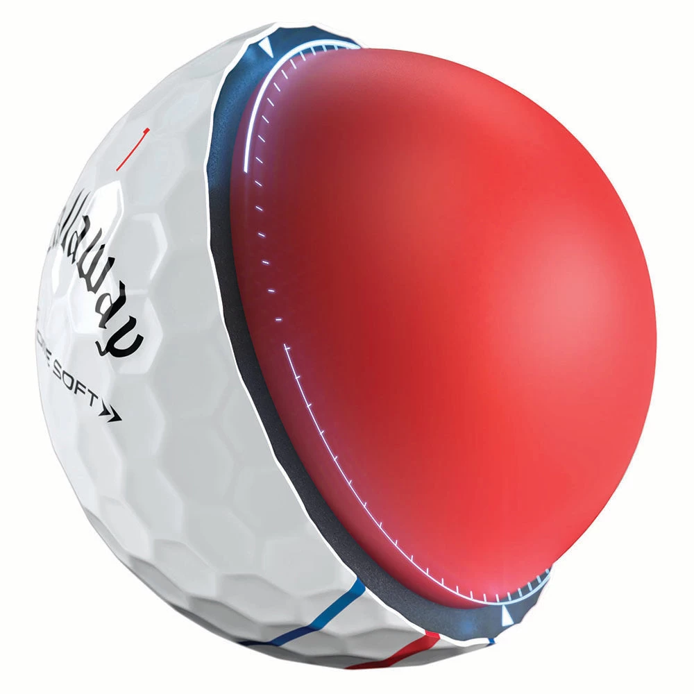 Callaway Chrome Soft Triple Track Golf Balls - White - 12 Pack 6 Callaway Chrome Soft Triple Track Golf Balls - White - 12 Pack - Image 5