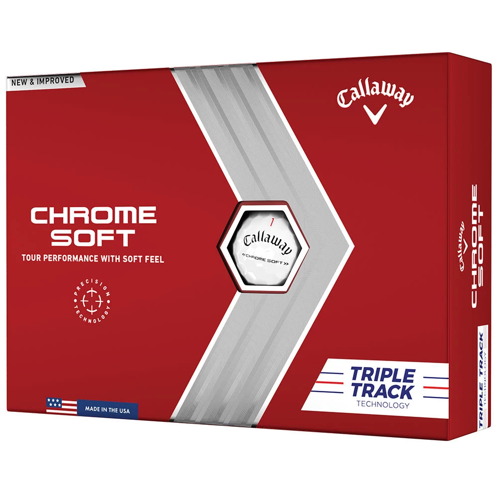 Callaway Chrome Soft Triple Track Golf Balls - White - 12 Pack 8 Callaway Chrome Soft Triple Track Golf Balls - White - 12 Pack - Image 7