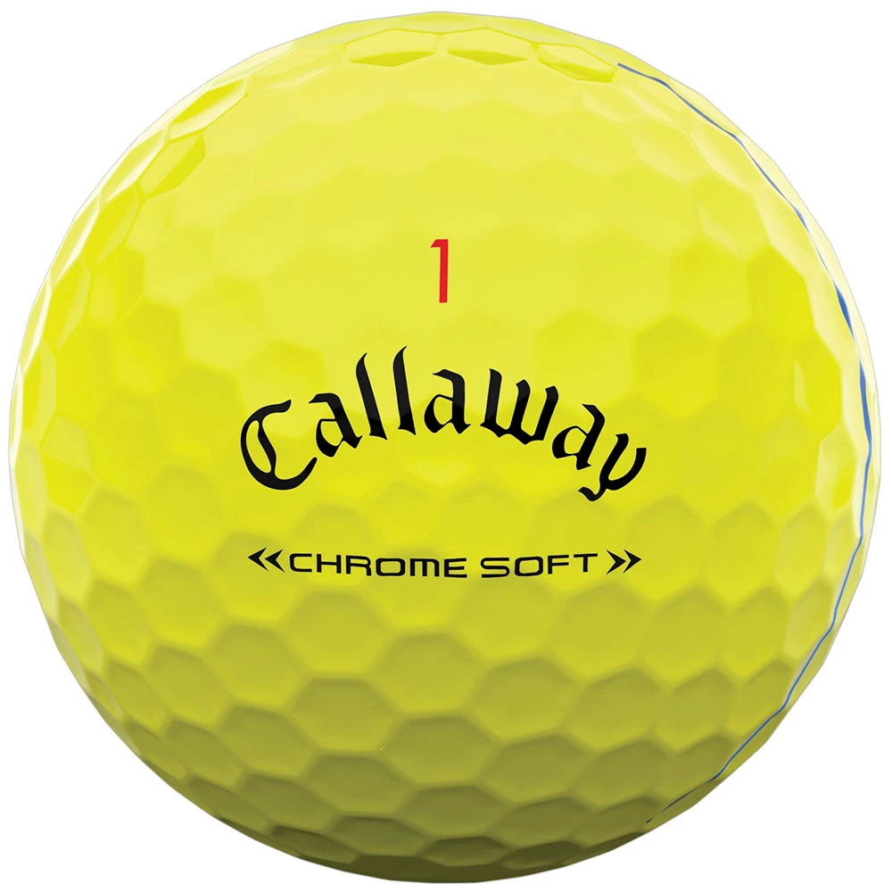 Callaway Chrome Soft Triple Track Golf Balls - Yellow - 12 Pack 4 Callaway Chrome Soft Triple Track Golf Balls - Yellow - 12 Pack - Image 2