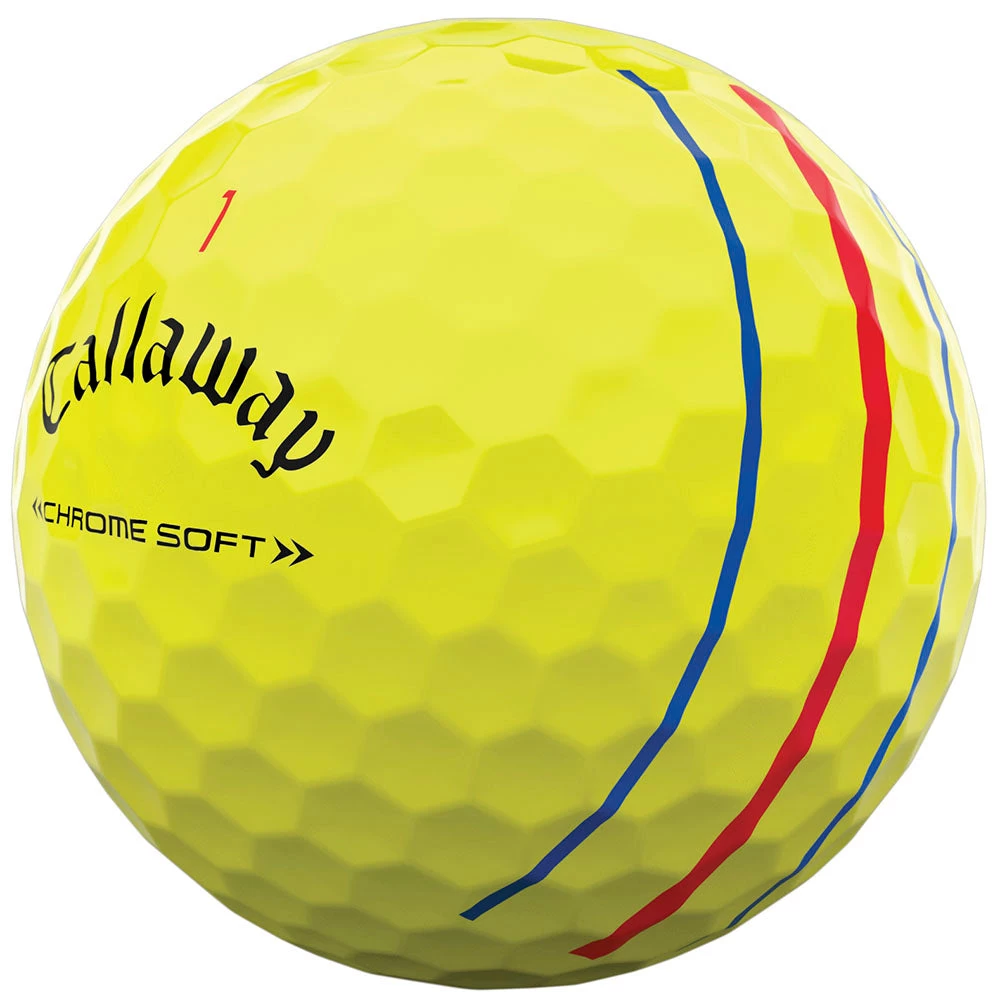 Callaway Chrome Soft Triple Track Golf Balls - Yellow - 12 Pack 6 Callaway Chrome Soft Triple Track Golf Balls - Yellow - 12 Pack - Image 4