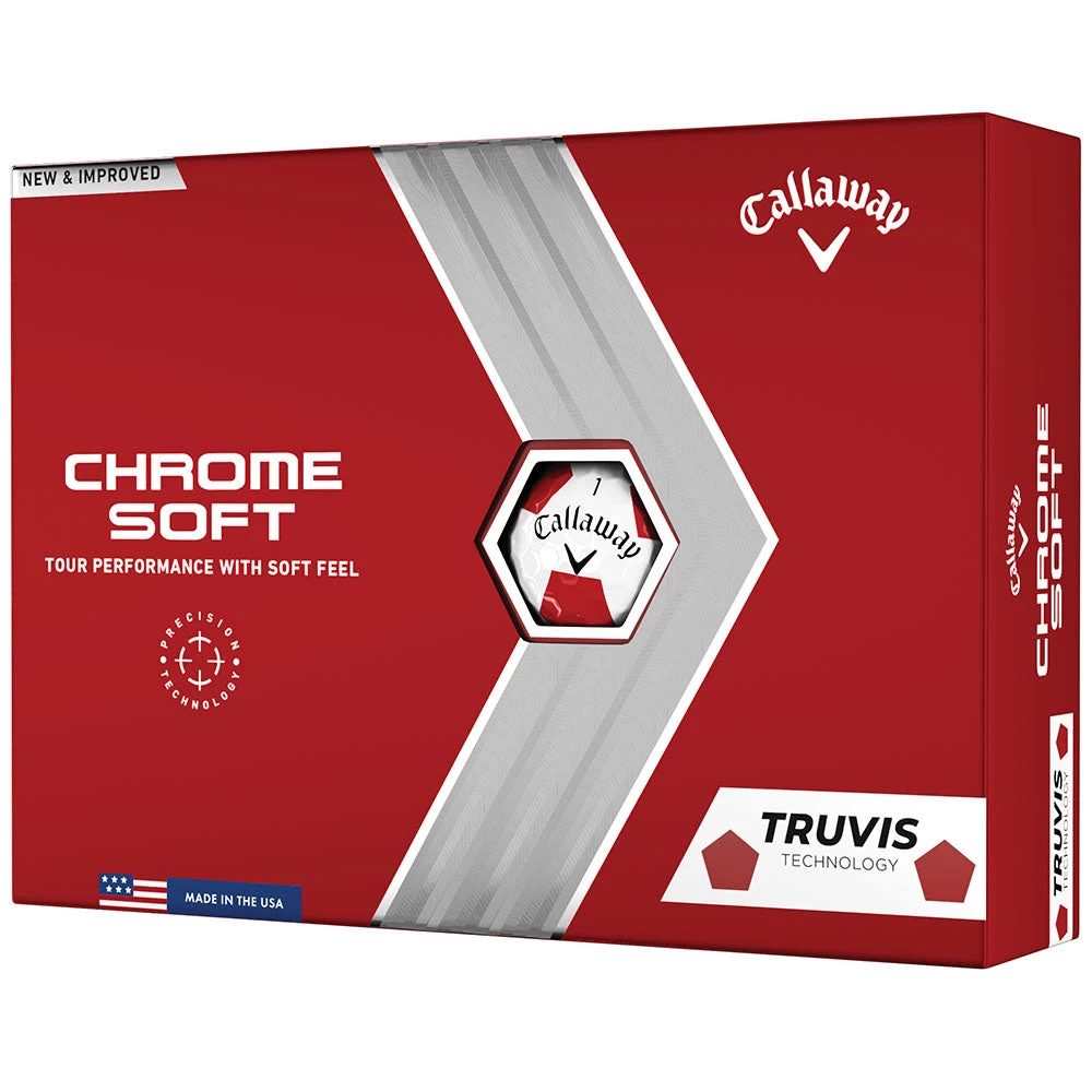 Callaway Chrome Soft Truvis Golf Balls - Red - Double Dozen 8 Callaway Chrome Soft Truvis Golf Balls - Red - Double Dozen - Image 6