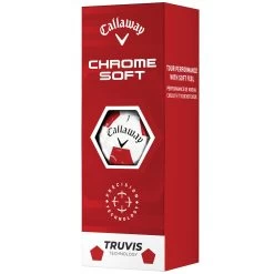 Callaway Chrome Soft Truvis Golf Balls - Red - Double Dozen 12 Callaway Chrome Soft Truvis Golf Balls - Red - Double Dozen -GOLF PRO SHOP chrome soft truvis white red 5 1