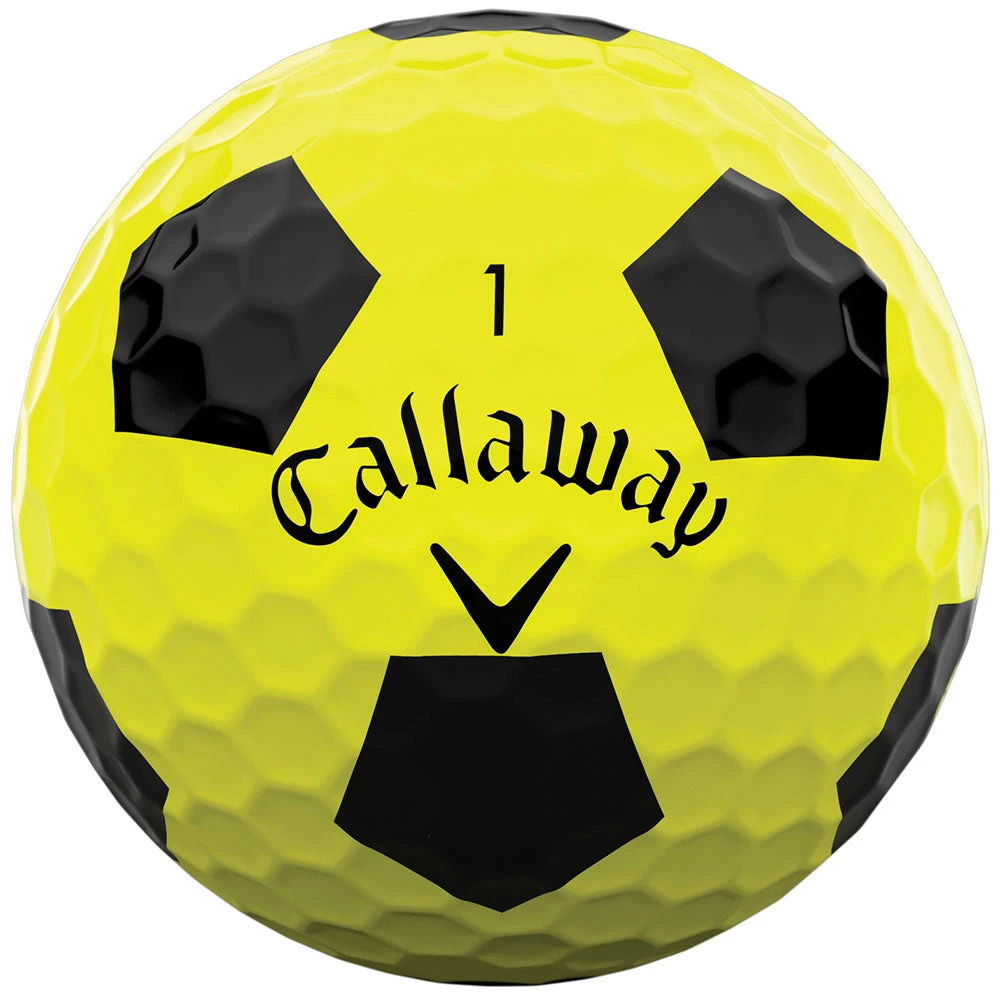 Callaway Chrome Soft Truvis Golf Balls - Yellow/Black - Double Dozen 4 Callaway Chrome Soft Truvis Golf Balls - Yellow/Black - Double Dozen - Image 2