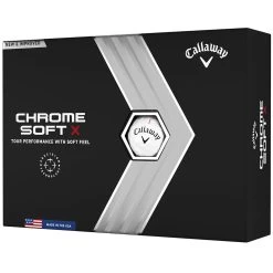 Callaway Chrome Soft X Golf Balls - White - Double Dozen -GOLF PRO SHOP chrome soft x white 5 1