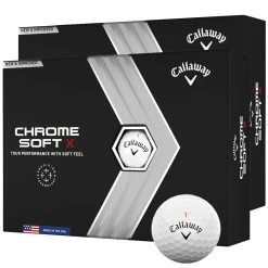 Callaway Chrome Soft X Golf Balls - White - Double Dozen