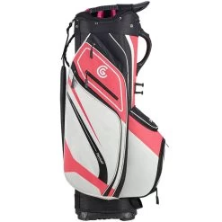 Cleveland Friday Cart Bag - Pink/White/Black -GOLF PRO SHOP cleveland friday cart bag pink white black 1