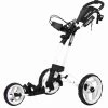 Clicgear Rovic RV2L 3-Wheel Push Trolley - White -GOLF PRO SHOP clicgear rovic rv2l golf trolley white 1 3
