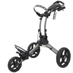 Clicgear Rovic RV1C Compact 3-Wheel Push Trolley - Silver -GOLF PRO SHOP clicgear rovic rv1c compact trolley silver 3