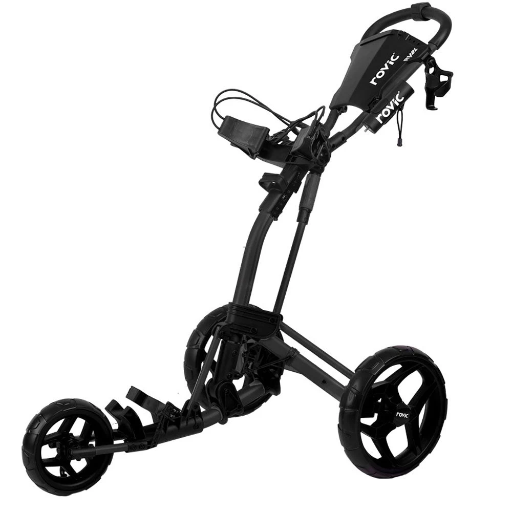 Clicgear Rovic RV2L 3-Wheel Push Trolley - Charcoal/Black 3 Clicgear Rovic RV2L 3-Wheel Push Trolley - Charcoal/Black