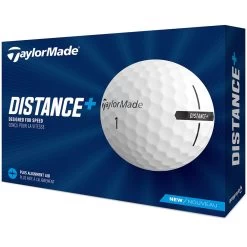 TaylorMade Distance+ Golf Balls - White - 12 Pack -GOLF PRO SHOP distance white 6