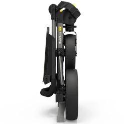 PowaKaddy DLX-Lite FF 3-Wheel Push Trolley - Gunmetal/Yellow Trim -GOLF PRO SHOP dlx lite yellow 3