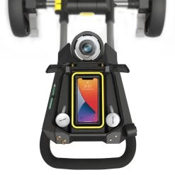 PowaKaddy DLX-Lite FF 3-Wheel Push Trolley - Gunmetal/Red Trim -GOLF PRO SHOP dlx lite yellow 7