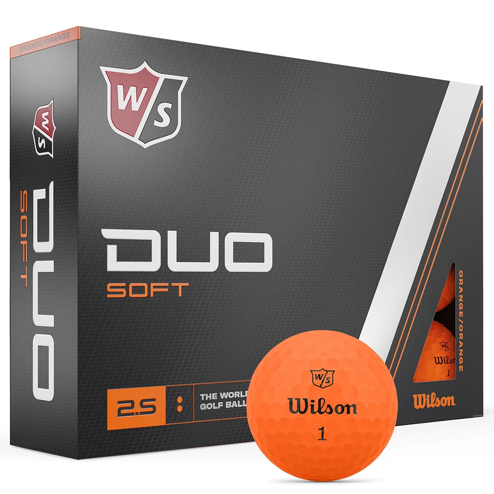 Wilson Staff Duo Soft Golf Balls - Orange - 12 Pack 3 Wilson Staff Duo Soft Golf Balls - Orange - 12 Pack