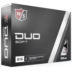 Wilson Staff Duo Soft Golf Balls - White - 12 Pack -GOLF PRO SHOP duo soft white 1