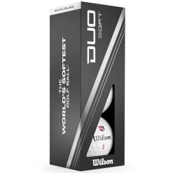 Wilson Staff Duo Soft Golf Balls - White - 12 Pack -GOLF PRO SHOP duo soft white 3