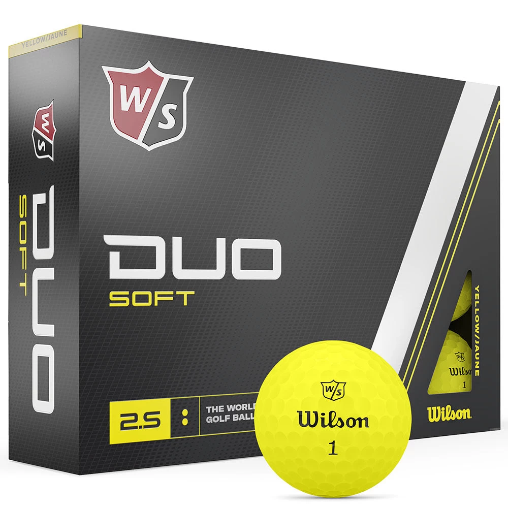 Wilson Staff Duo Soft Golf Balls - Yellow - 12 Pack 3 Wilson Staff Duo Soft Golf Balls - Yellow - 12 Pack