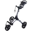 Fastfold Square 3-Wheel Push Trolley - Grey/Black -GOLF PRO SHOP fastfold square 3 wheel push trolley greyblack 1