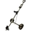 Glide-Tek 2-Wheel Pull Trolley - Silver/ Gunmetal Black 2.0 -GOLF PRO SHOP glide tek gunmetal black 2.0 2