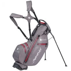 Motocaddy Hydroflex Waterproof Stand Bag - Charcoal/Red