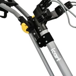 ICart Go 3-Wheel Push Trolley - Grey/Black -GOLF PRO SHOP icart go 3 wheel push trolley greyblack 4