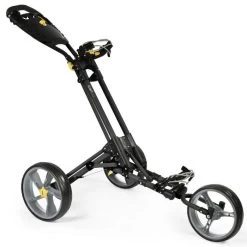 ICart One 3-Wheel Push Trolley - Black/Grey -GOLF PRO SHOP icart one 3 wheel push trolley blackgrey 1