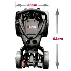 Longridge Ezeglide Compact Quad Push Golf Trolley Black -GOLF PRO SHOP longridge ezeglide compact quad push golf trolley dimensions 3 1