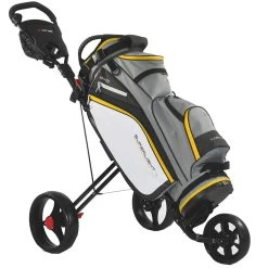 Masters Superlight 9 Cart Bag - Grey/Yellow -GOLF PRO SHOP masters superlight 9 cart bag 5 1