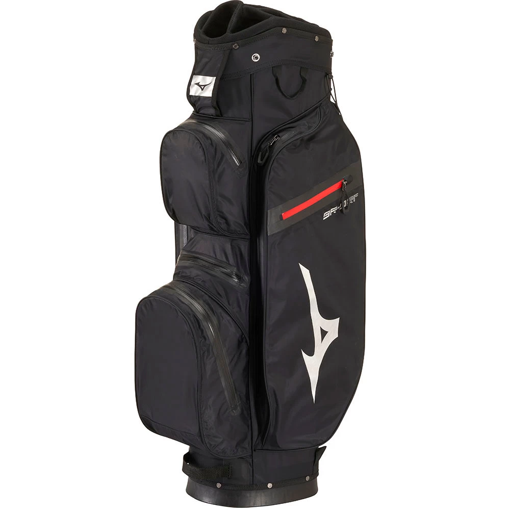 Mizuno BR-DRI Waterproof Cart Bag - Black/Silver 3 Mizuno BR-DRI Waterproof Cart Bag - Black/Silver