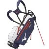 Mizuno BR-DRI Waterproof Stand Bag - Navy/White -GOLF PRO SHOP mizuno br dri waterproof stand bag navy white 3