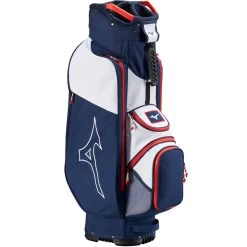 Mizuno Light Weight 7-Way Cart Bag - Navy/White -GOLF PRO SHOP mizuno light weight cart bag 7 way navy white 3